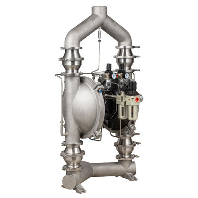 Nuova pompa pneumatica a polvere con diaframma in PTFE e portata di 150 gpm per applicazioni industriali