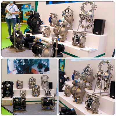 Pompa a membrana pneumatica in alluminio con portata di 57 l/m per applicazioni industriali