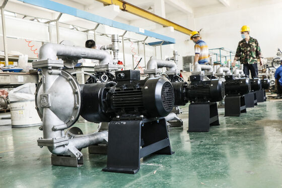 Pompa a membrana pneumatica certificata CE con portata di 340L/M e fonte di alimentazione pneumatica